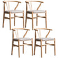 Wood Modern Dining Arm Chair with Color Cushion Wishbone Chair for Home Natural Gray 4 Piece Set Clearhalo ' kitchen&dining_furn' 'Dining Chairs' 'Dining Tables & Seating' 'dining_chair' 'furn' 'furn_dining_chair' 'Furniture' 'furniture_dining_chair' 'Kitchen & Dining Furniture' 'kitchen' 3576174