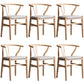 Wood Modern Dining Arm Chair with Color Cushion Wishbone Chair for Home Natural Gray 6 Piece Set Clearhalo ' kitchen&dining_furn' 'Dining Chairs' 'Dining Tables & Seating' 'dining_chair' 'furn' 'furn_dining_chair' 'Furniture' 'furniture_dining_chair' 'Kitchen & Dining Furniture' 'kitchen' 3576175
