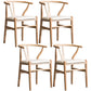 Wood Modern Dining Arm Chair with Color Cushion Wishbone Chair for Home Natural White 4 Piece Set Clearhalo ' kitchen&dining_furn' 'Dining Chairs' 'Dining Tables & Seating' 'dining_chair' 'furn' 'furn_dining_chair' 'Furniture' 'furniture_dining_chair' 'Kitchen & Dining Furniture' 'kitchen' 3576183