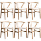 Wood Modern Dining Arm Chair with Color Cushion Wishbone Chair for Home Natural White 6 Piece Set Clearhalo ' kitchen&dining_furn' 'Dining Chairs' 'Dining Tables & Seating' 'dining_chair' 'furn' 'furn_dining_chair' 'Furniture' 'furniture_dining_chair' 'Kitchen & Dining Furniture' 'kitchen' 3576184