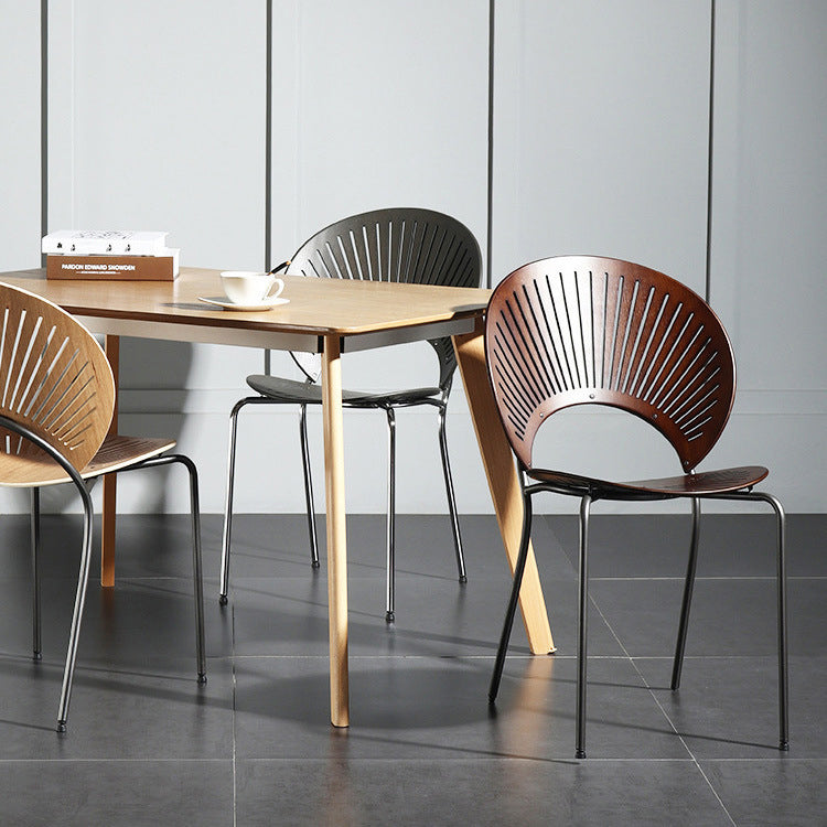 Metal Contemporary Style Kitchen Chair Open Back Side Dining Chairs Set Clearhalo ' kitchen&dining_furn' 'Dining Chairs' 'Dining Tables & Seating' 'dining_chair' 'furn' 'furn_dining_chair' 'Furniture' 'furniture_dining_chair' 'Kitchen & Dining Furniture' 'kitchen' 3576218