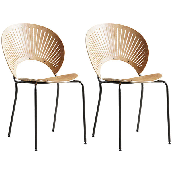 Metal Contemporary Style Kitchen Chair Open Back Side Dining Chairs Set Wood 2 Piece Set Clearhalo ' kitchen&dining_furn' 'Dining Chairs' 'Dining Tables & Seating' 'dining_chair' 'furn' 'furn_dining_chair' 'Furniture' 'furniture_dining_chair' 'Kitchen & Dining Furniture' 'kitchen' 3576230