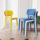 Contemporary Plastic Open Side Chair Stacking Study Room Dining Chair With Matte Finish Clearhalo ' kitchen&dining_furn' 'Dining Chairs' 'Dining Tables & Seating' 'dining_chair' 'furn' 'furn_dining_chair' 'Furniture' 'furniture_dining_chair' 'Kitchen & Dining Furniture' 'kitchen' 3576246