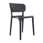Contemporary Plastic Open Side Chair Stacking Study Room Dining Chair With Matte Finish Black Open 1 Piece Clearhalo ' kitchen&dining_furn' 'Dining Chairs' 'Dining Tables & Seating' 'dining_chair' 'furn' 'furn_dining_chair' 'Furniture' 'furniture_dining_chair' 'Kitchen & Dining Furniture' 'kitchen' 3576260