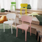 Contemporary Plastic Open Side Chair Stacking Study Room Dining Chair With Matte Finish Clearhalo ' kitchen&dining_furn' 'Dining Chairs' 'Dining Tables & Seating' 'dining_chair' 'furn' 'furn_dining_chair' 'Furniture' 'furniture_dining_chair' 'Kitchen & Dining Furniture' 'kitchen' 3576263