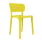 Contemporary Plastic Open Side Chair Stacking Study Room Dining Chair With Matte Finish Yellow Open 1 Piece Clearhalo ' kitchen&dining_furn' 'Dining Chairs' 'Dining Tables & Seating' 'dining_chair' 'furn' 'furn_dining_chair' 'Furniture' 'furniture_dining_chair' 'Kitchen & Dining Furniture' 'kitchen' 3576271