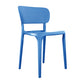 Contemporary Plastic Open Side Chair Stacking Study Room Dining Chair With Matte Finish Blue Open 1 Piece Clearhalo ' kitchen&dining_furn' 'Dining Chairs' 'Dining Tables & Seating' 'dining_chair' 'furn' 'furn_dining_chair' 'Furniture' 'furniture_dining_chair' 'Kitchen & Dining Furniture' 'kitchen' 3576277