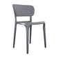 Contemporary Plastic Open Side Chair Stacking Study Room Dining Chair With Matte Finish Grey Open 1 Piece Clearhalo ' kitchen&dining_furn' 'Dining Chairs' 'Dining Tables & Seating' 'dining_chair' 'furn' 'furn_dining_chair' 'Furniture' 'furniture_dining_chair' 'Kitchen & Dining Furniture' 'kitchen' 3576283