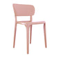 Contemporary Plastic Open Side Chair Stacking Study Room Dining Chair With Matte Finish Pink Open 1 Piece Clearhalo ' kitchen&dining_furn' 'Dining Chairs' 'Dining Tables & Seating' 'dining_chair' 'furn' 'furn_dining_chair' 'Furniture' 'furniture_dining_chair' 'Kitchen & Dining Furniture' 'kitchen' 3576289