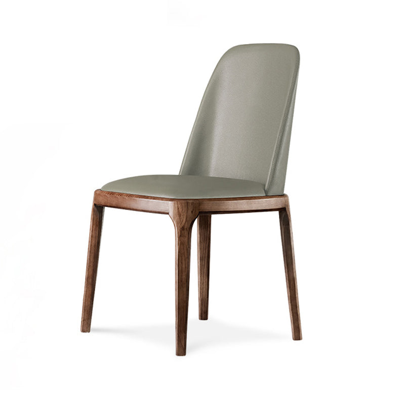 Nordic Style Side Solid Dining Room Chair Leather Parsons Chair for Home Use Light Blue 1 Piece Clearhalo ' kitchen&dining_furn' 'Dining Chairs' 'Dining Tables & Seating' 'dining_chair' 'furn' 'furn_dining_chair' 'Furniture' 'furniture_dining_chair' 'Kitchen & Dining Furniture' 'kitchen' 3576296