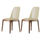 Nordic Style Side Solid Dining Room Chair Leather Parsons Chair for Home Use Beige 2 Piece Set Clearhalo ' kitchen&dining_furn' 'Dining Chairs' 'Dining Tables & Seating' 'dining_chair' 'furn' 'furn_dining_chair' 'Furniture' 'furniture_dining_chair' 'Kitchen & Dining Furniture' 'kitchen' 3576307