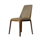 Nordic Style Side Solid Dining Room Chair Leather Parsons Chair for Home Use Khaki 1 Piece Clearhalo ' kitchen&dining_furn' 'Dining Chairs' 'Dining Tables & Seating' 'dining_chair' 'furn' 'furn_dining_chair' 'Furniture' 'furniture_dining_chair' 'Kitchen & Dining Furniture' 'kitchen' 3576312