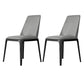Nordic Style Side Solid Dining Room Chair Leather Parsons Chair for Home Use Grey 2 Piece Set Clearhalo ' kitchen&dining_furn' 'Dining Chairs' 'Dining Tables & Seating' 'dining_chair' 'furn' 'furn_dining_chair' 'Furniture' 'furniture_dining_chair' 'Kitchen & Dining Furniture' 'kitchen' 3576316