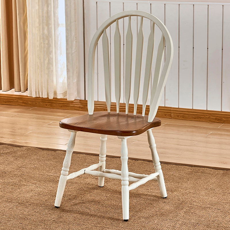 Solid Wood Traditional Dining Room Chair Matte Finish Windsor Back Side Chair Clearhalo ' kitchen&dining_furn' 'Dining Chairs' 'Dining Tables & Seating' 'dining_chair' 'furn' 'furn_dining_chair' 'Furniture' 'furniture_dining_chair' 'Kitchen & Dining Furniture' 'kitchen' 3576320