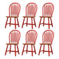 Solid Wood Traditional Dining Room Chair Matte Finish Windsor Back Side Chair Red 6 Piece Set Clearhalo ' kitchen&dining_furn' 'Dining Chairs' 'Dining Tables & Seating' 'dining_chair' 'furn' 'furn_dining_chair' 'Furniture' 'furniture_dining_chair' 'Kitchen & Dining Furniture' 'kitchen' 3576323