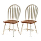 Solid Wood Traditional Dining Room Chair Matte Finish Windsor Back Side Chair Textured White 2 Piece Set Clearhalo ' kitchen&dining_furn' 'Dining Chairs' 'Dining Tables & Seating' 'dining_chair' 'furn' 'furn_dining_chair' 'Furniture' 'furniture_dining_chair' 'Kitchen & Dining Furniture' 'kitchen' 3576324