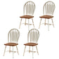 Solid Wood Traditional Dining Room Chair Matte Finish Windsor Back Side Chair Textured White 4 Piece Set Clearhalo ' kitchen&dining_furn' 'Dining Chairs' 'Dining Tables & Seating' 'dining_chair' 'furn' 'furn_dining_chair' 'Furniture' 'furniture_dining_chair' 'Kitchen & Dining Furniture' 'kitchen' 3576326