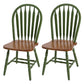 Solid Wood Traditional Dining Room Chair Matte Finish Windsor Back Side Chair Green 2 Piece Set Clearhalo ' kitchen&dining_furn' 'Dining Chairs' 'Dining Tables & Seating' 'dining_chair' 'furn' 'furn_dining_chair' 'Furniture' 'furniture_dining_chair' 'Kitchen & Dining Furniture' 'kitchen' 3576330