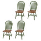 Solid Wood Traditional Dining Room Chair Matte Finish Windsor Back Side Chair Green 4 Piece Set Clearhalo ' kitchen&dining_furn' 'Dining Chairs' 'Dining Tables & Seating' 'dining_chair' 'furn' 'furn_dining_chair' 'Furniture' 'furniture_dining_chair' 'Kitchen & Dining Furniture' 'kitchen' 3576332