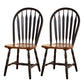 Solid Wood Traditional Dining Room Chair Matte Finish Windsor Back Side Chair Black 2 Piece Set Clearhalo ' kitchen&dining_furn' 'Dining Chairs' 'Dining Tables & Seating' 'dining_chair' 'furn' 'furn_dining_chair' 'Furniture' 'furniture_dining_chair' 'Kitchen & Dining Furniture' 'kitchen' 3576337