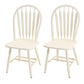 Solid Wood Traditional Dining Room Chair Matte Finish Windsor Back Side Chair White 2 Piece Set Clearhalo ' kitchen&dining_furn' 'Dining Chairs' 'Dining Tables & Seating' 'dining_chair' 'furn' 'furn_dining_chair' 'Furniture' 'furniture_dining_chair' 'Kitchen & Dining Furniture' 'kitchen' 3576345