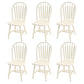 Solid Wood Traditional Dining Room Chair Matte Finish Windsor Back Side Chair White 6 Piece Set Clearhalo ' kitchen&dining_furn' 'Dining Chairs' 'Dining Tables & Seating' 'dining_chair' 'furn' 'furn_dining_chair' 'Furniture' 'furniture_dining_chair' 'Kitchen & Dining Furniture' 'kitchen' 3576347