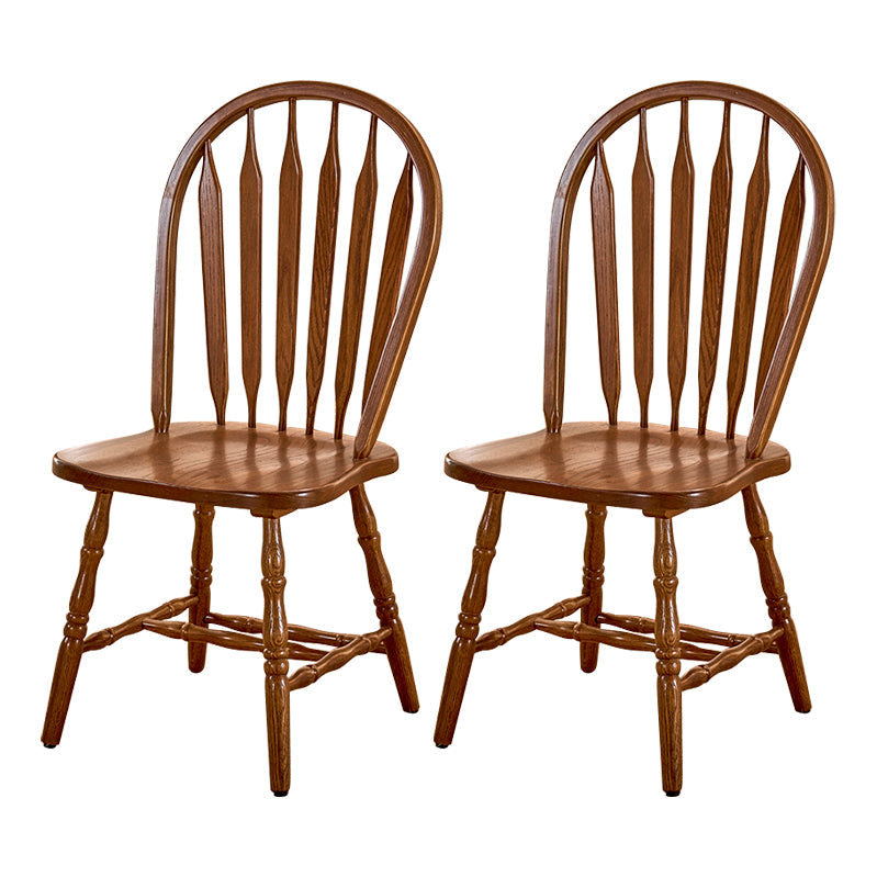 Solid Wood Traditional Dining Room Chair Matte Finish Windsor Back Side Chair Walnut 2 Piece Set Clearhalo ' kitchen&dining_furn' 'Dining Chairs' 'Dining Tables & Seating' 'dining_chair' 'furn' 'furn_dining_chair' 'Furniture' 'furniture_dining_chair' 'Kitchen & Dining Furniture' 'kitchen' 3576348