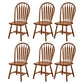 Solid Wood Traditional Dining Room Chair Matte Finish Windsor Back Side Chair Walnut 6 Piece Set Clearhalo ' kitchen&dining_furn' 'Dining Chairs' 'Dining Tables & Seating' 'dining_chair' 'furn' 'furn_dining_chair' 'Furniture' 'furniture_dining_chair' 'Kitchen & Dining Furniture' 'kitchen' 3576350