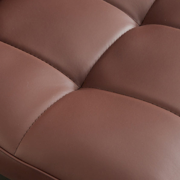 Modern Leather Armless Dining Chairs Upholstered Side Chairs with Metal Legs Clearhalo ' kitchen&dining_furn' 'Dining Chairs' 'Dining Tables & Seating' 'dining_chair' 'furn' 'furn_dining_chair' 'Furniture' 'furniture_dining_chair' 'Kitchen & Dining Furniture' 'kitchen' 3576364