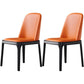 Industrial Dining Chair Solid Back Chair with 4 Wood Legs for Home Use Orange 2 Piece Set Clearhalo ' kitchen&dining_furn' 'Dining Chairs' 'Dining Tables & Seating' 'dining_chair' 'furn' 'furn_dining_chair' 'Furniture' 'furniture_dining_chair' 'Kitchen & Dining Furniture' 'kitchen' 3576386