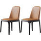 Industrial Dining Chair Solid Back Chair with 4 Wood Legs for Home Use Dark Coffee 2 Piece Set Clearhalo ' kitchen&dining_furn' 'Dining Chairs' 'Dining Tables & Seating' 'dining_chair' 'furn' 'furn_dining_chair' 'Furniture' 'furniture_dining_chair' 'Kitchen & Dining Furniture' 'kitchen' 3576392