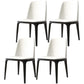 Industrial Dining Chair Solid Back Chair with 4 Wood Legs for Home Use White 4 Piece Set Clearhalo ' kitchen&dining_furn' 'Dining Chairs' 'Dining Tables & Seating' 'dining_chair' 'furn' 'furn_dining_chair' 'Furniture' 'furniture_dining_chair' 'Kitchen & Dining Furniture' 'kitchen' 3576402