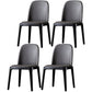 Industrial Dining Chair Solid Back Chair with 4 Wood Legs for Home Use Dark Gray 4 Piece Set Clearhalo ' kitchen&dining_furn' 'Dining Chairs' 'Dining Tables & Seating' 'dining_chair' 'furn' 'furn_dining_chair' 'Furniture' 'furniture_dining_chair' 'Kitchen & Dining Furniture' 'kitchen' 3576405