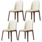 Industrial Dining Chair Solid Back Chair with 4 Wood Legs for Home Use Beige 4 Piece Set Clearhalo ' kitchen&dining_furn' 'Dining Chairs' 'Dining Tables & Seating' 'dining_chair' 'furn' 'furn_dining_chair' 'Furniture' 'furniture_dining_chair' 'Kitchen & Dining Furniture' 'kitchen' 3576411