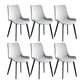 Scandinavian Metal Dining Chairs Dining Room Solid Back Armless Chairs Light Gray 6 Piece Set Clearhalo ' kitchen&dining_furn' 'Dining Chairs' 'Dining Tables & Seating' 'dining_chair' 'furn' 'furn_dining_chair' 'Furniture' 'furniture_dining_chair' 'Kitchen & Dining Furniture' 'kitchen' 3577250