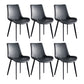 Scandinavian Metal Dining Chairs Dining Room Solid Back Armless Chairs Black 6 Piece Set Clearhalo ' kitchen&dining_furn' 'Dining Chairs' 'Dining Tables & Seating' 'dining_chair' 'furn' 'furn_dining_chair' 'Furniture' 'furniture_dining_chair' 'Kitchen & Dining Furniture' 'kitchen' 3577253