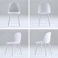 Nordic Dining Room Armless Chair Plastic Side Fabric Chair for Kitchen Clearhalo ' kitchen&dining_furn' 'Dining Chairs' 'Dining Tables & Seating' 'dining_chair' 'furn' 'furn_dining_chair' 'Furniture' 'furniture_dining_chair' 'Kitchen & Dining Furniture' 'kitchen' 3577292