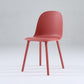 Nordic Dining Room Armless Chair Plastic Side Fabric Chair for Kitchen Red 1 Piece Clearhalo ' kitchen&dining_furn' 'Dining Chairs' 'Dining Tables & Seating' 'dining_chair' 'furn' 'furn_dining_chair' 'Furniture' 'furniture_dining_chair' 'Kitchen & Dining Furniture' 'kitchen' 3577293