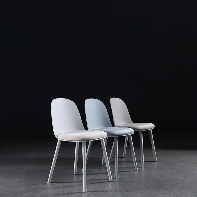 Nordic Dining Room Armless Chair Plastic Side Fabric Chair for Kitchen Clearhalo ' kitchen&dining_furn' 'Dining Chairs' 'Dining Tables & Seating' 'dining_chair' 'furn' 'furn_dining_chair' 'Furniture' 'furniture_dining_chair' 'Kitchen & Dining Furniture' 'kitchen' 3577302