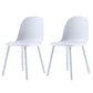 Nordic Dining Room Armless Chair Plastic Side Fabric Chair for Kitchen White 2 Piece Set Clearhalo ' kitchen&dining_furn' 'Dining Chairs' 'Dining Tables & Seating' 'dining_chair' 'furn' 'furn_dining_chair' 'Furniture' 'furniture_dining_chair' 'Kitchen & Dining Furniture' 'kitchen' 3577327