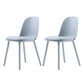 Nordic Dining Room Armless Chair Plastic Side Fabric Chair for Kitchen Gray Blue 2 Piece Set Clearhalo ' kitchen&dining_furn' 'Dining Chairs' 'Dining Tables & Seating' 'dining_chair' 'furn' 'furn_dining_chair' 'Furniture' 'furniture_dining_chair' 'Kitchen & Dining Furniture' 'kitchen' 3577330