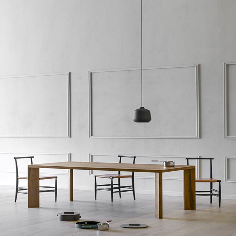 Contemporary Dining Table Solid Wood Table with 4 Legs for Dining Room Clearhalo ' dining_table' 'Dining Tables & Seating' 'Dining Tables' 'Furniture' 'furniture_dining_table' 'Kitchen & Dining Furniture' 'kitchen&dining_furn' 'kitchen' 'kitchen_dining_table' 3577351