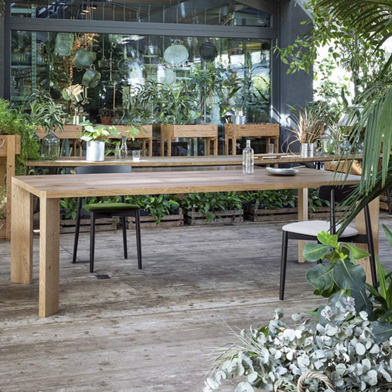 Contemporary Dining Table Solid Wood Table with 4 Legs for Dining Room Clearhalo ' dining_table' 'Dining Tables & Seating' 'Dining Tables' 'Furniture' 'furniture_dining_table' 'Kitchen & Dining Furniture' 'kitchen&dining_furn' 'kitchen' 'kitchen_dining_table' 3577356