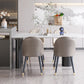 Free Form White Dining Table Sintered Stone Table Contemporary with 3 Legs Clearhalo ' dining_table' 'Dining Tables & Seating' 'Dining Tables' 'Furniture' 'furniture_dining_table' 'Kitchen & Dining Furniture' 'kitchen&dining_furn' 'kitchen' 'kitchen_dining_table' 3577385