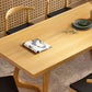 Rectangle Wood Color Dining Table Pine Solid Wood Table Modern with Double Pedestal Clearhalo ' dining_table' 'Dining Tables & Seating' 'Dining Tables' 'Furniture' 'furniture_dining_table' 'Kitchen & Dining Furniture' 'kitchen&dining_furn' 'kitchen' 'kitchen_dining_table' 3577406