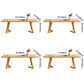 Rectangle Wood Color Dining Table Pine Solid Wood Table Modern with Double Pedestal Clearhalo ' dining_table' 'Dining Tables & Seating' 'Dining Tables' 'Furniture' 'furniture_dining_table' 'Kitchen & Dining Furniture' 'kitchen&dining_furn' 'kitchen' 'kitchen_dining_table' 3577409