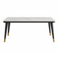 Minimalist Sintered Stone Top Kitchen Dining Table Rectangle Shape Dining Table with 4 Legs Base White Clearhalo ' dining_table' 'Dining Tables & Seating' 'Dining Tables' 'Furniture' 'furniture_dining_table' 'Kitchen & Dining Furniture' 'kitchen&dining_furn' 'kitchen' 'kitchen_dining_table' 3577415
