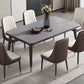 Minimalist Sintered Stone Top Kitchen Dining Table Rectangle Shape Dining Table with 4 Legs Base Clearhalo ' dining_table' 'Dining Tables & Seating' 'Dining Tables' 'Furniture' 'furniture_dining_table' 'Kitchen & Dining Furniture' 'kitchen&dining_furn' 'kitchen' 'kitchen_dining_table' 3577419