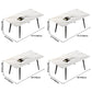 Sintered Stone White Dining Table Simplicity 4 Legs Table for Dining Room Clearhalo ' dining_table' 'Dining Tables & Seating' 'Dining Tables' 'Furniture' 'furniture_dining_table' 'Kitchen & Dining Furniture' 'kitchen&dining_furn' 'kitchen' 'kitchen_dining_table' 3577442