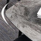 Modern Sintered Stone Table with 4 Legs Rectangle Table Dining Table with Metal Base Clearhalo ' dining_table' 'Dining Tables & Seating' 'Dining Tables' 'Furniture' 'furniture_dining_table' 'Kitchen & Dining Furniture' 'kitchen&dining_furn' 'kitchen' 'kitchen_dining_table' 3577450